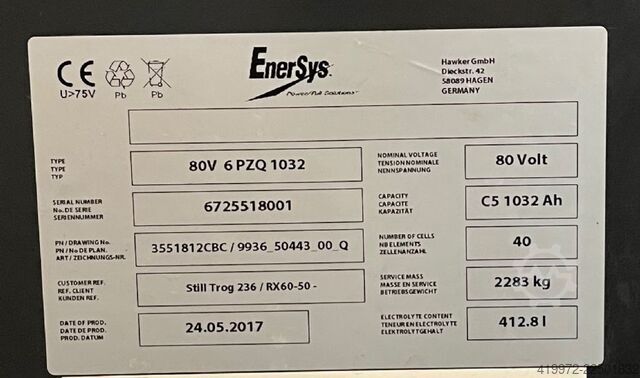 Electric 4-wheel forklift Still RX60-50