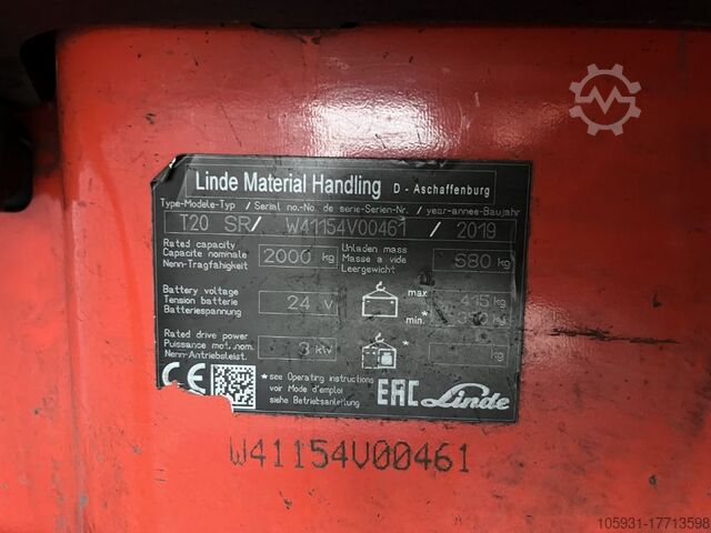 Electric Pallet Truck Linde T20SR