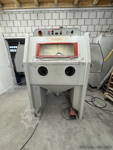 Hand blasting system including extraction system Sandmaster Handstrahlanlage incl. Absauganlage