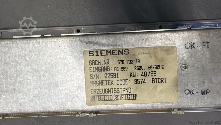 Control unit Siemens 6FC5103-0AC12-0AA1
