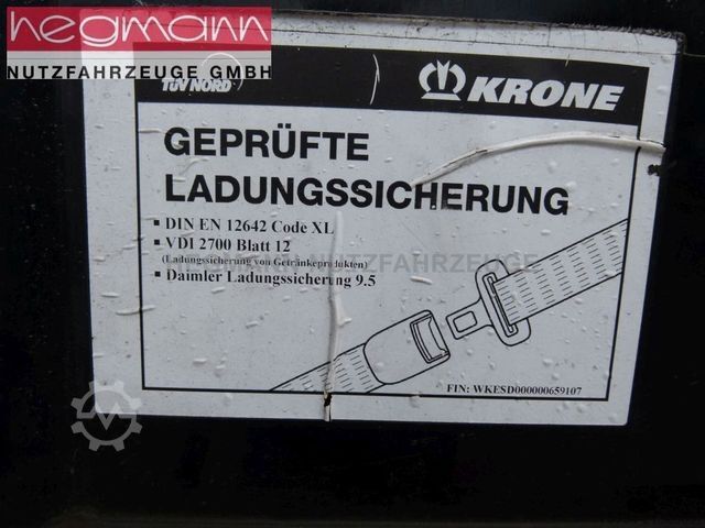 Auflieger mit Pritsche & Plane KRONE SDP 27, BPW ECO Plus,  Standart, Deutsch