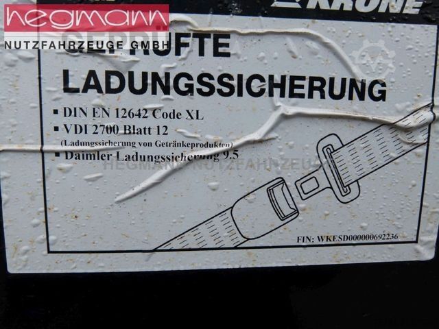 Auflieger mit Pritsche & Plane KRONE SDP 27, BPW ECO Plus,  Standart, Deutsch