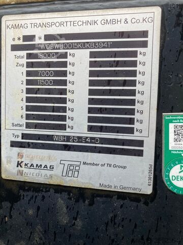 Swap body truck Kamag WBH 25 E4-+D