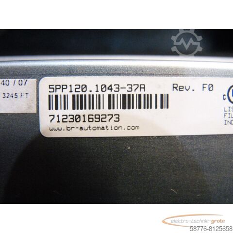 Component BR-Automation 5PP120.1043-37A Power Panel SN:71230169273