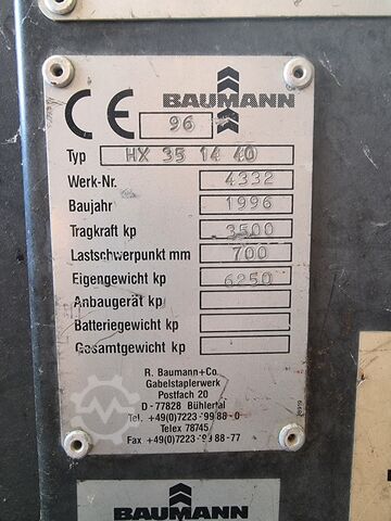 Seitenstapler Baumann HX 35/14/40