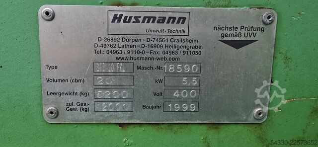 Presscontainer SPB 10 AN-E HUSMANN SPB 10 AN-E