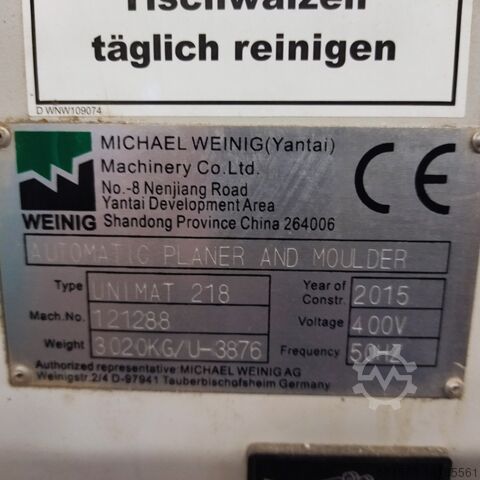 WEINIG UNIMAT 218 6-head moulder WEINIG Unimat 218