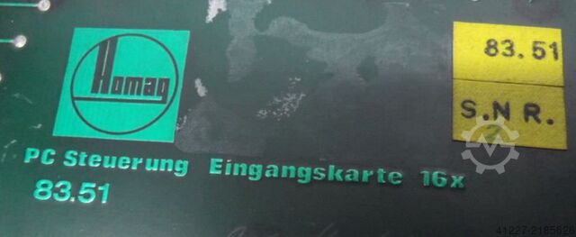 Steuerkarte Homag 83.51