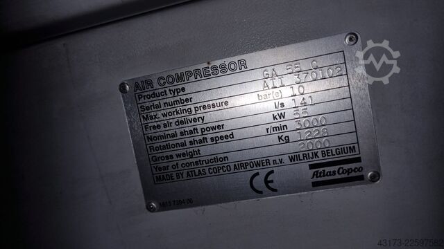 Kolbenkompressor Atlas Copco GA 55
