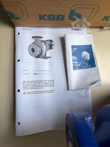 Wasserpumpe KSB ETABLOC G 050-125/302 G10 KSB ETABLOC G 050-125/302 G10
