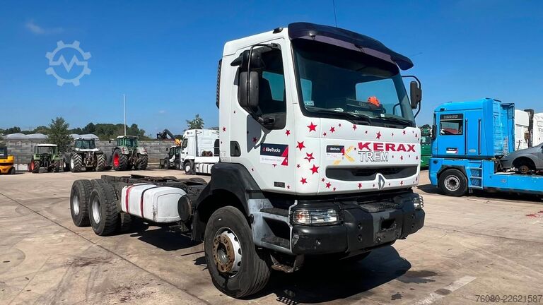 Fahrgestell mit Fahrerhaus Renault Kerax 370 (BOITE MANUELLE / TRES PROPRE / LAMES...