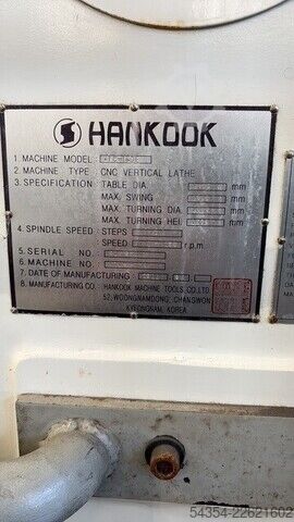 CNC-Ram-Typ Vertikaldreh- und Fräsmaschine Hankook VTC-160E