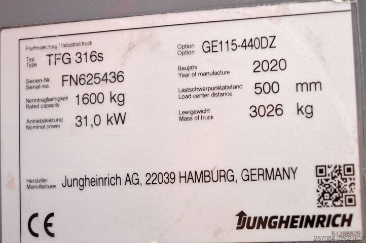 Gabelstapler Jungheinrich TFG 316s