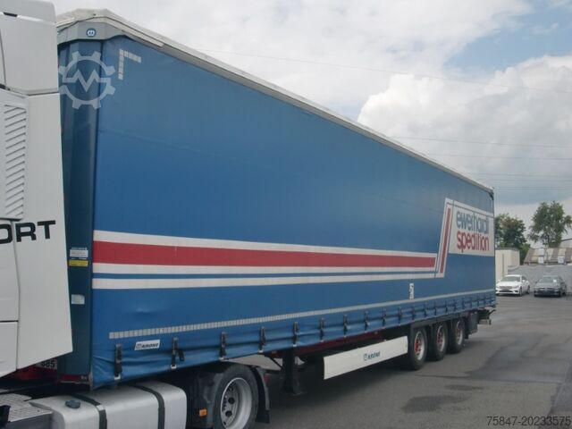 Auflieger mit Pritsche & Plane Krone SDP 27 Mega Liftachse Hubdach