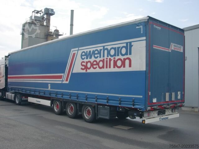 Auflieger mit Pritsche & Plane Krone SDP 27 Mega Liftachse Hubdach