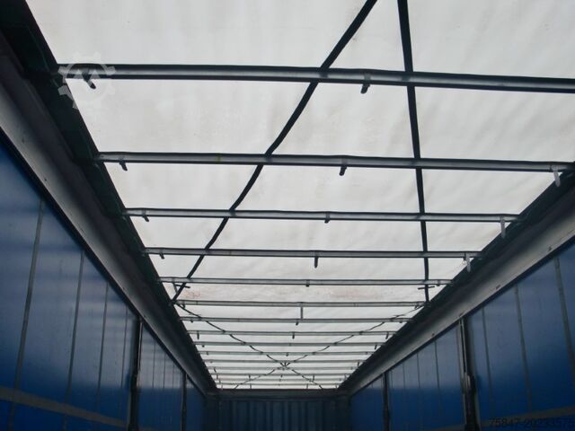 Auflieger mit Pritsche & Plane Krone SDP 27 Mega Liftachse Hubdach