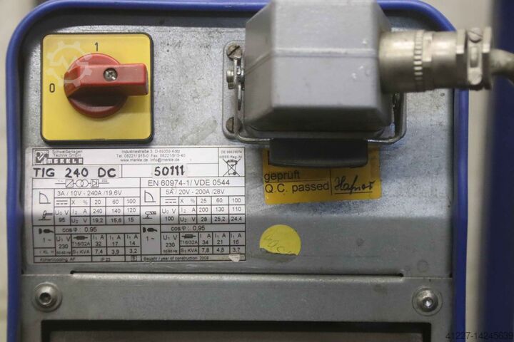 WIG Schweissgerät 240 A Merkle TIG 240 DC WK 230