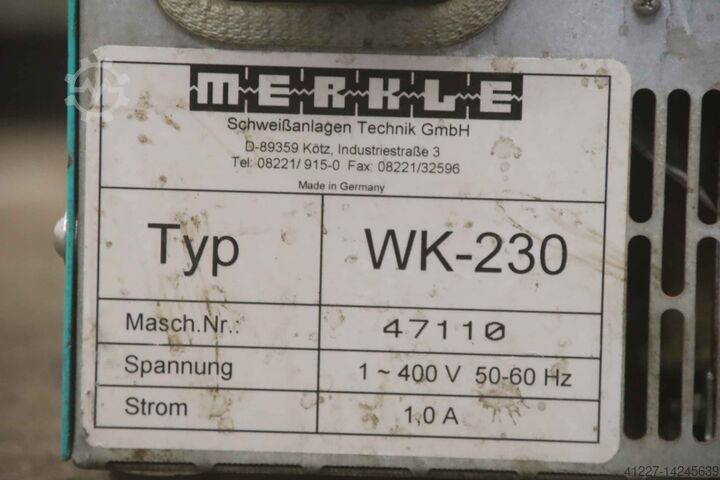 WIG Schweissgerät 240 A Merkle TIG 240 DC WK 230