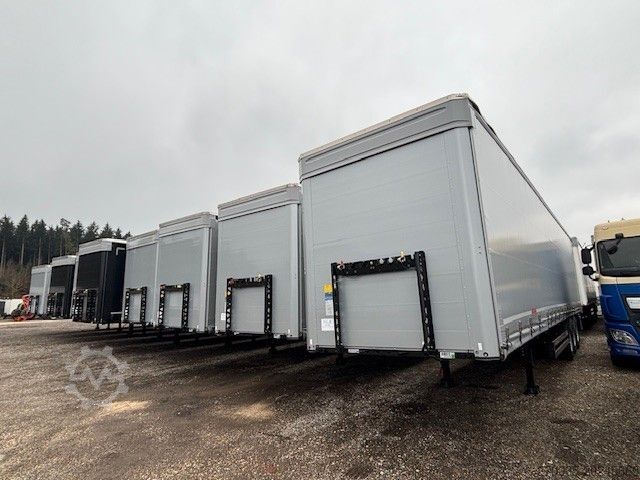 Open semitrailer with tarp KÖGEL SN24 NEU+Lift+SAF+EN12642XL+Hubdach+sofort