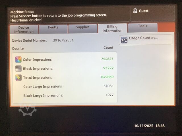 XEROX C60 mit interner FIERY EX-i C60/70 XEROX XEROX Digital Color Press C60