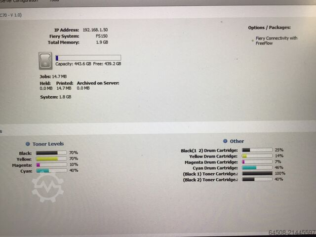 XEROX C60 mit interner FIERY EX-i C60/70 XEROX XEROX Digital Color Press C60