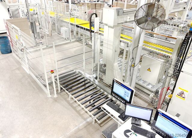 Automatic CNC Drilling LINE + Splitting MORBIDELLI + MAHROS + CELASCHI (SCM) PowerFlex + Brush + SPL