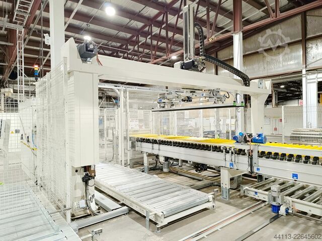 Automatic CNC Drilling LINE + Splitting MORBIDELLI + MAHROS + CELASCHI (SCM) PowerFlex + Brush + SPL