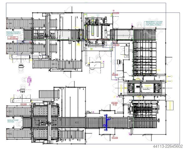 Automatic CNC Drilling LINE + Splitting MORBIDELLI + MAHROS + CELASCHI (SCM) PowerFlex + Brush + SPL