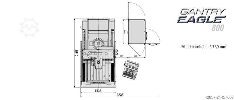 Senkerodiermaschine OPS Ingersoll Gantry EAGLE 800