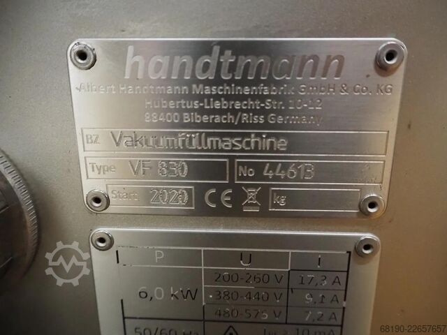 Can line (up to 2000 cans/hour) Handtmann / Stiller VF830+Verbufa+STA2000