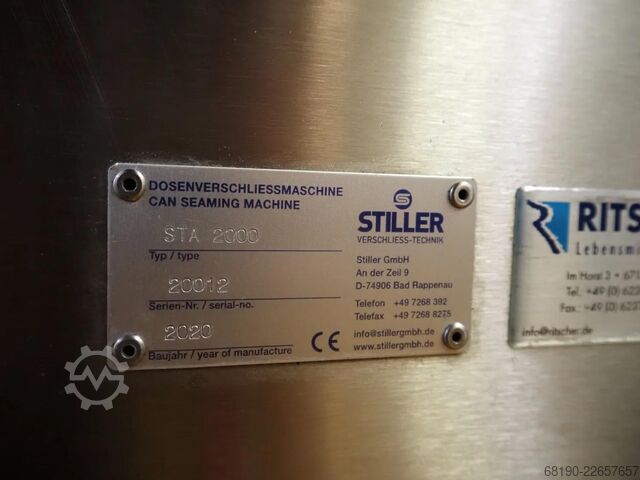 Can line (up to 2000 cans/hour) Handtmann / Stiller VF830+Verbufa+STA2000
