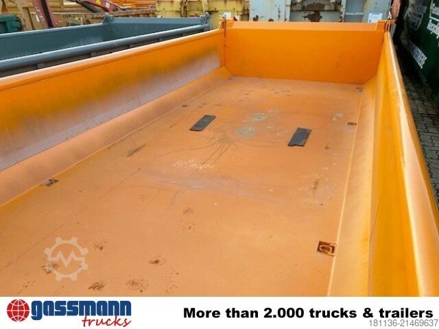 Roll-off container  Abrollcontainer mit Klappe ca. 11m³, überfahrbar