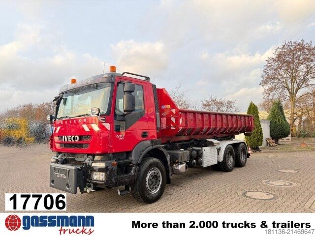 Roll-off tipper truck Iveco Trakker AD260T41 /6x4, Widi, Palfinger P 20 bis 7