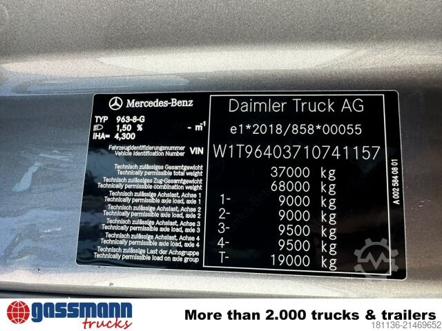 LKW mit Pritsche (offen) Mercedes-Benz Arocs 3251 L 8x4/4, Retarder, BigSpace, Navi,