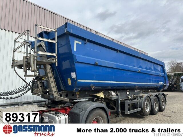 Tipper semitrailer Schmitz SKI 24 SL 8.2, Liftachse, Stahlmulde ca. 28m³