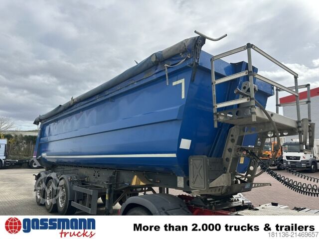 Tipper semitrailer Schmitz SKI 24 SL 8.2, Liftachse, Stahlmulde ca. 28m³
