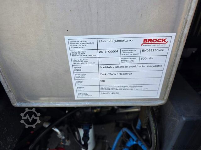 Kehrmaschine DAF XB 210 Kehrmaschine wie neu Brock VS4 Kehraufbau