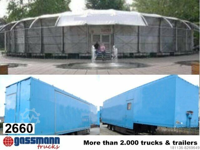 Box semitrailer Wille 2x WILLE SAK17 Kofferauflieger für mobile