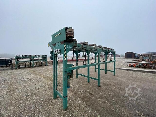 Conveying Machinery Roller conveyor with chain cross conveyor