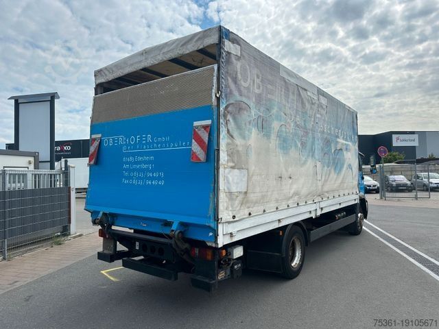 Flatbed truck with tarp MAN 14 Tonner LE 220