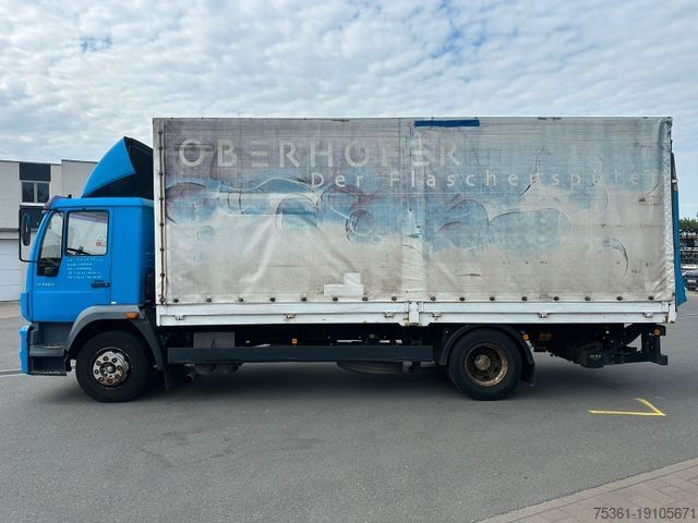 Flatbed truck with tarp MAN 14 Tonner LE 220