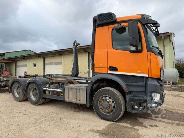 Roll-off tipper truck MERCEDES-BENZ Arocs 2651 6x6 HAD Abrollkipper Meiller RS21/55