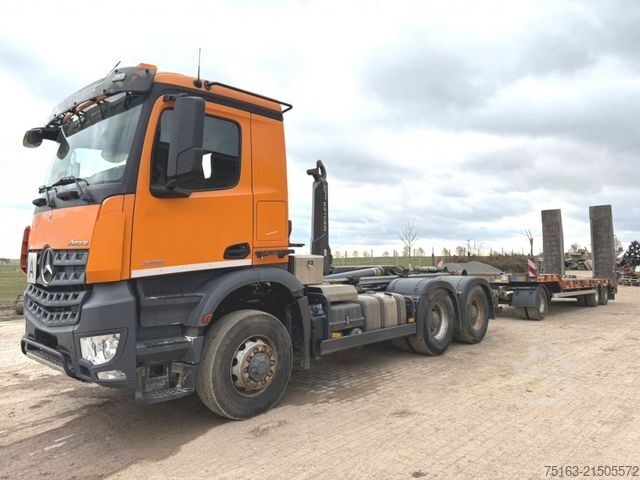 Roll-off tipper truck MERCEDES-BENZ Arocs 2651 6x6 HAD Abrollkipper Meiller RS21/55
