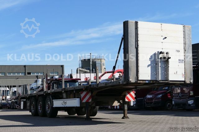 Auflieger mit Arbeitsbühne FLIEGL SDS 350 Platto Liftachse Alu-Bordwände Runge