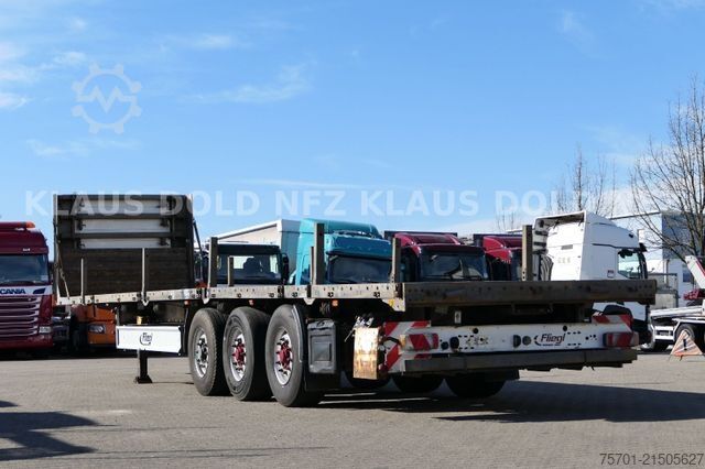 Auflieger mit Arbeitsbühne FLIEGL SDS 350 Platto Liftachse Alu-Bordwände Runge