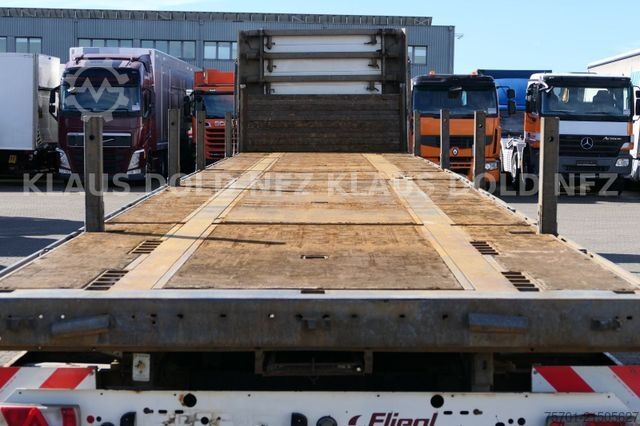 Auflieger mit Arbeitsbühne FLIEGL SDS 350 Platto Liftachse Alu-Bordwände Runge