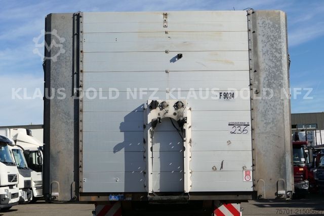 Auflieger mit Arbeitsbühne FLIEGL SDS 350 Platto Liftachse Alu-Bordwände Runge