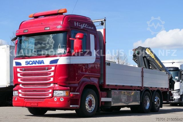 LKW mit Pritsche (offen) SCANIA R 490 Pritsche Kran Palfinger Retarder Euro 6