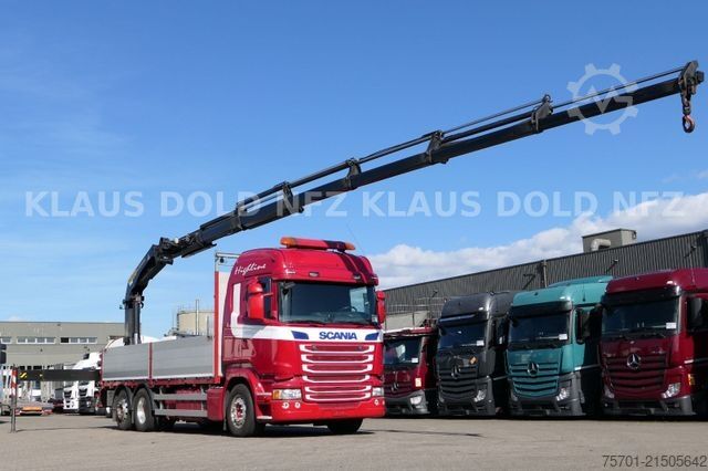 LKW mit Pritsche (offen) SCANIA R 490 Pritsche Kran Palfinger Retarder Euro 6