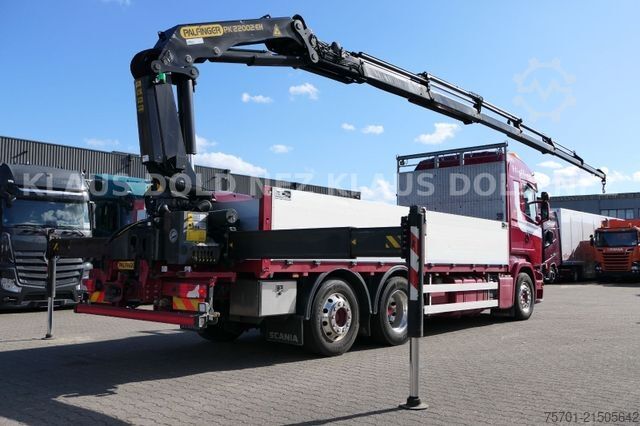 LKW mit Pritsche (offen) SCANIA R 490 Pritsche Kran Palfinger Retarder Euro 6